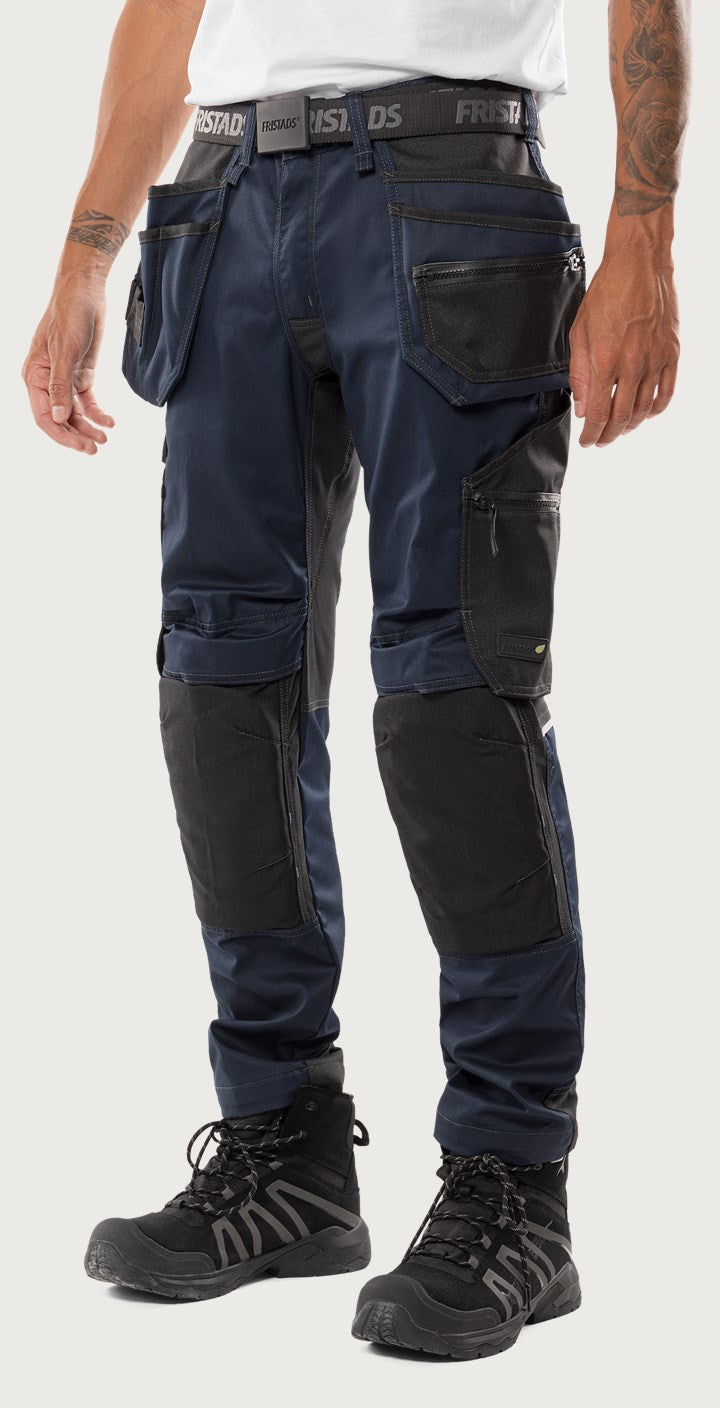 Rakentajan stretch housut – 2900 GWM - Navysininen