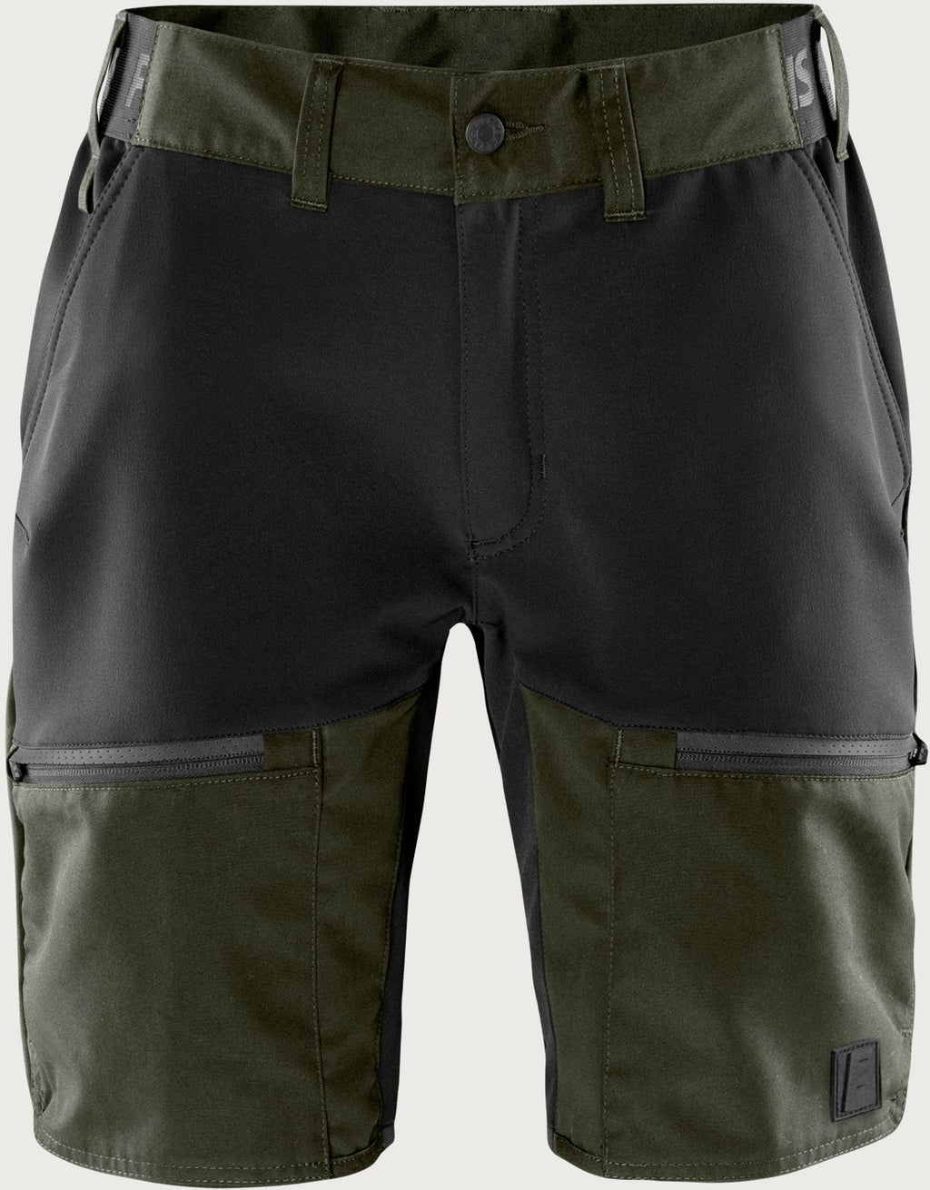 Carbon semistretch shortsit - Maastonvihreä/Musta