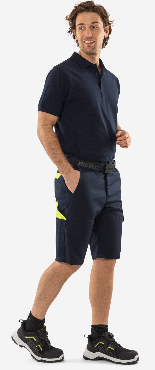 Shortsit – 2932 GWM - Navysininen/Neonkeltainen