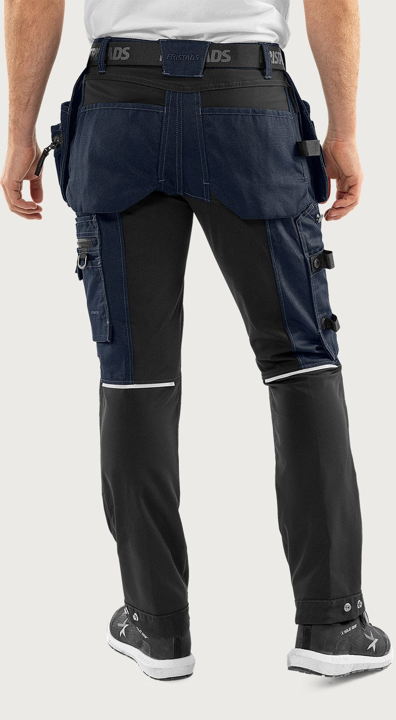Rakentajan stretch housut – Green 2530 GCYD - Navysininen