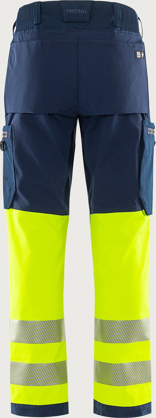 Stretch huomiohousut, luokka 1 – Green 2647 GSTP - Neonkeltainen/Tummansininen