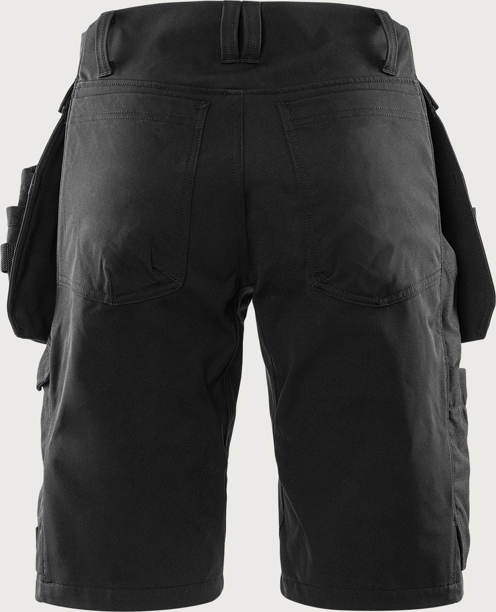 Rakentajan stretch shortsit – 2831 GSTT - Musta