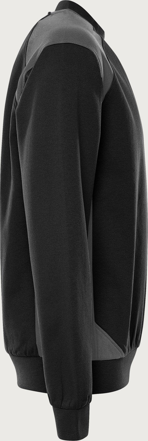 Collegepaita – 7148 GSM - Musta/harmaa