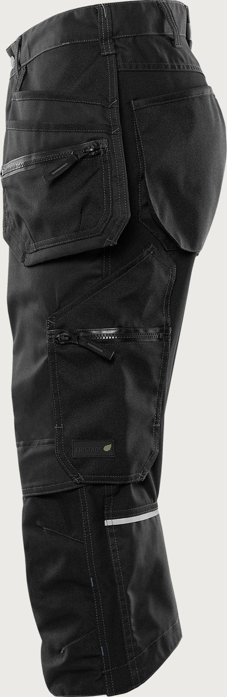 Rakentajan stretch piraattihousut – 2903 GWM - Musta
