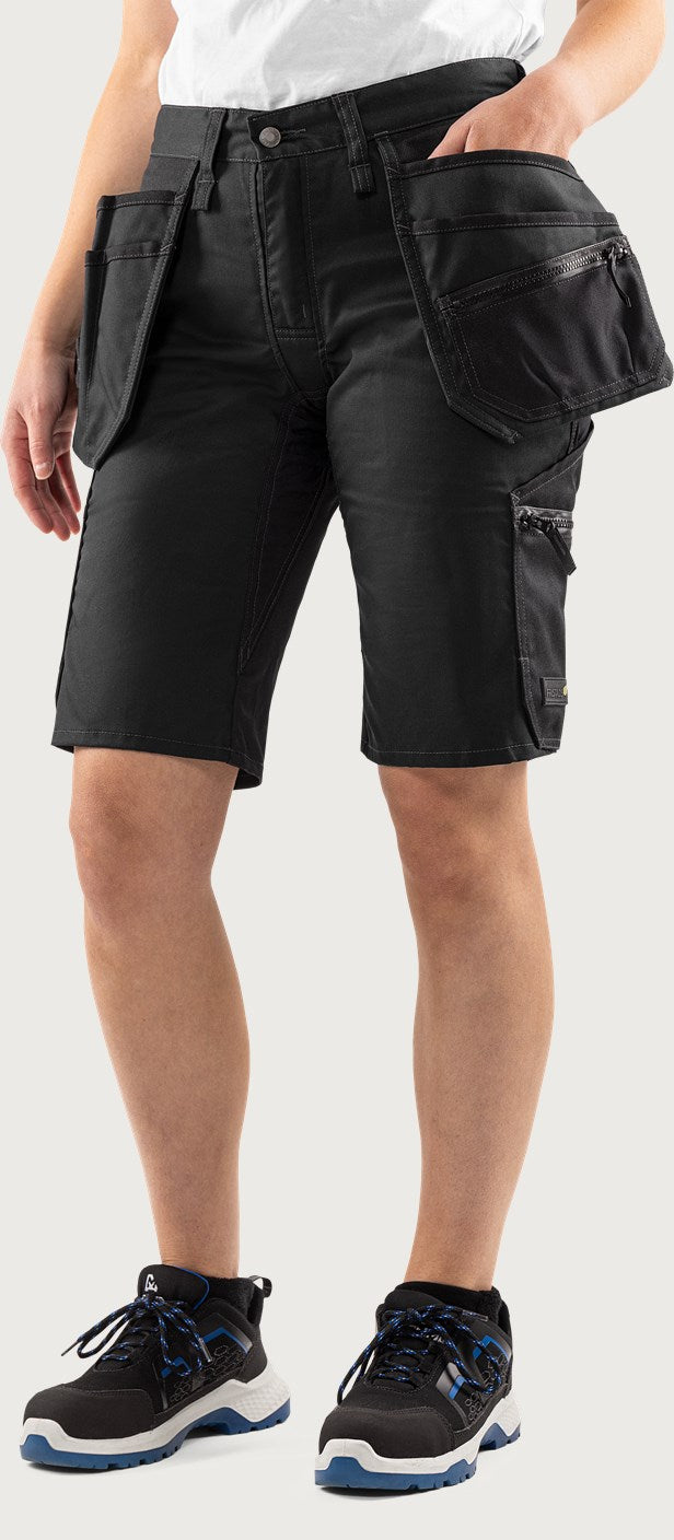 Naisten rakentajan stretch shortsit – 2904 GWM - Musta