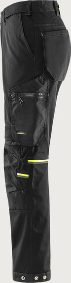 Rakentajan stretch housut – 2800 GSTT - Musta