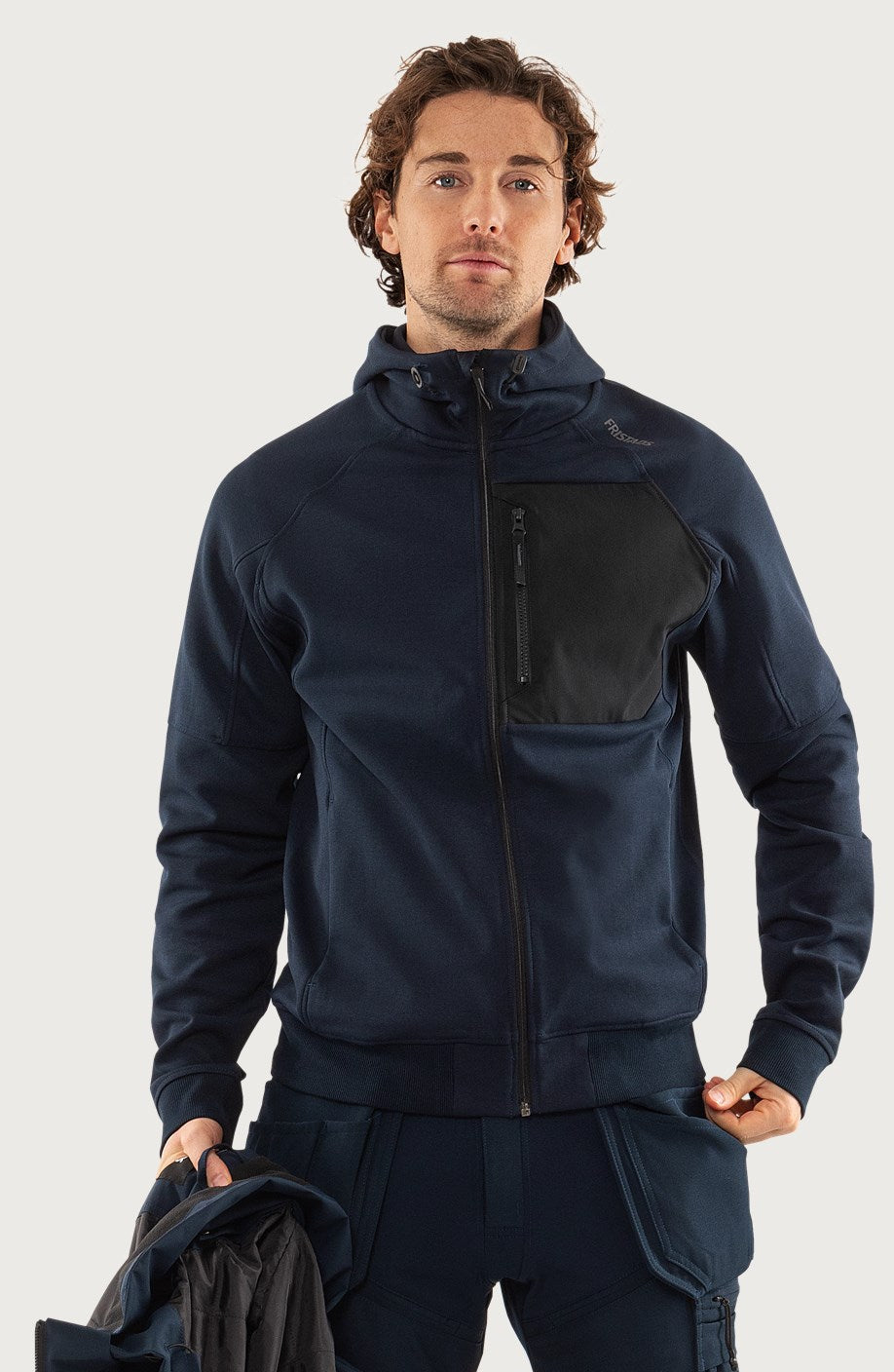 Hupullinen collegetakki – 7831 GKI - Navysininen