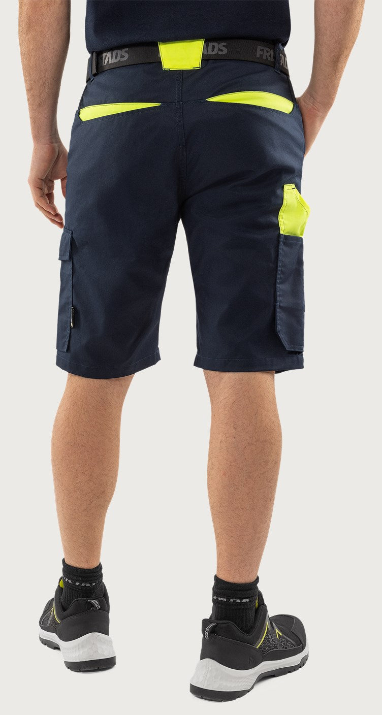 Shortsit – 2932 GWM - Navysininen/Neonkeltainen