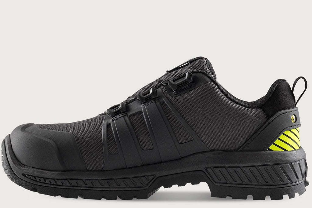 ComfortStep turvakenkä S3S Matala - Antrasiitinharmaa/Neonkeltainen
