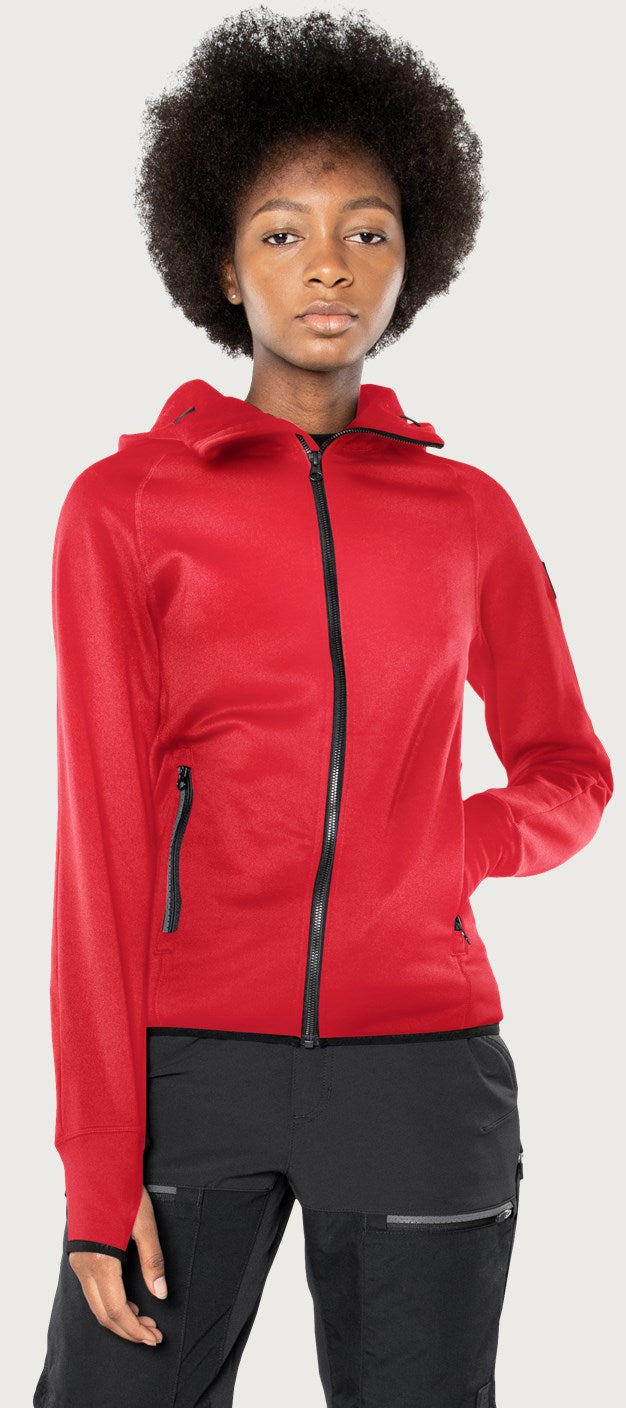 Calcium Polartec® power stretch huppari naisten - Punainen
