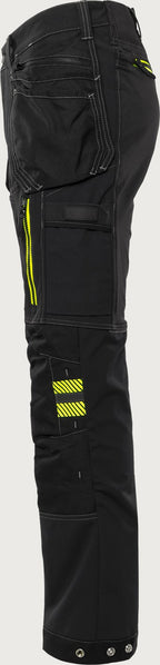 Rakentajan stretch housut – 2566 STP - Musta