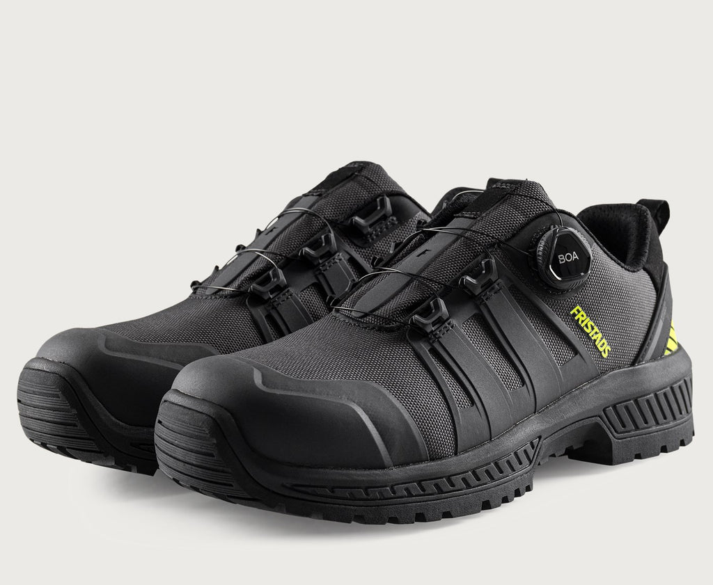 ComfortStep turvakenkä S3S Matala - Antrasiitinharmaa/Neonkeltainen