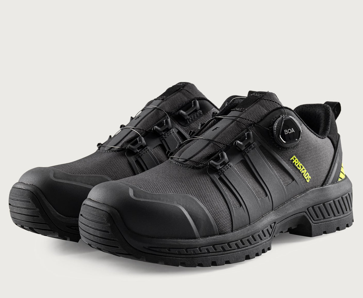 ComfortStep turvakenkä S3S Matala - Antrasiitinharmaa/Neonkeltainen