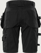 Rakentajan stretch shortsit – Green 2532 GCYD - Musta