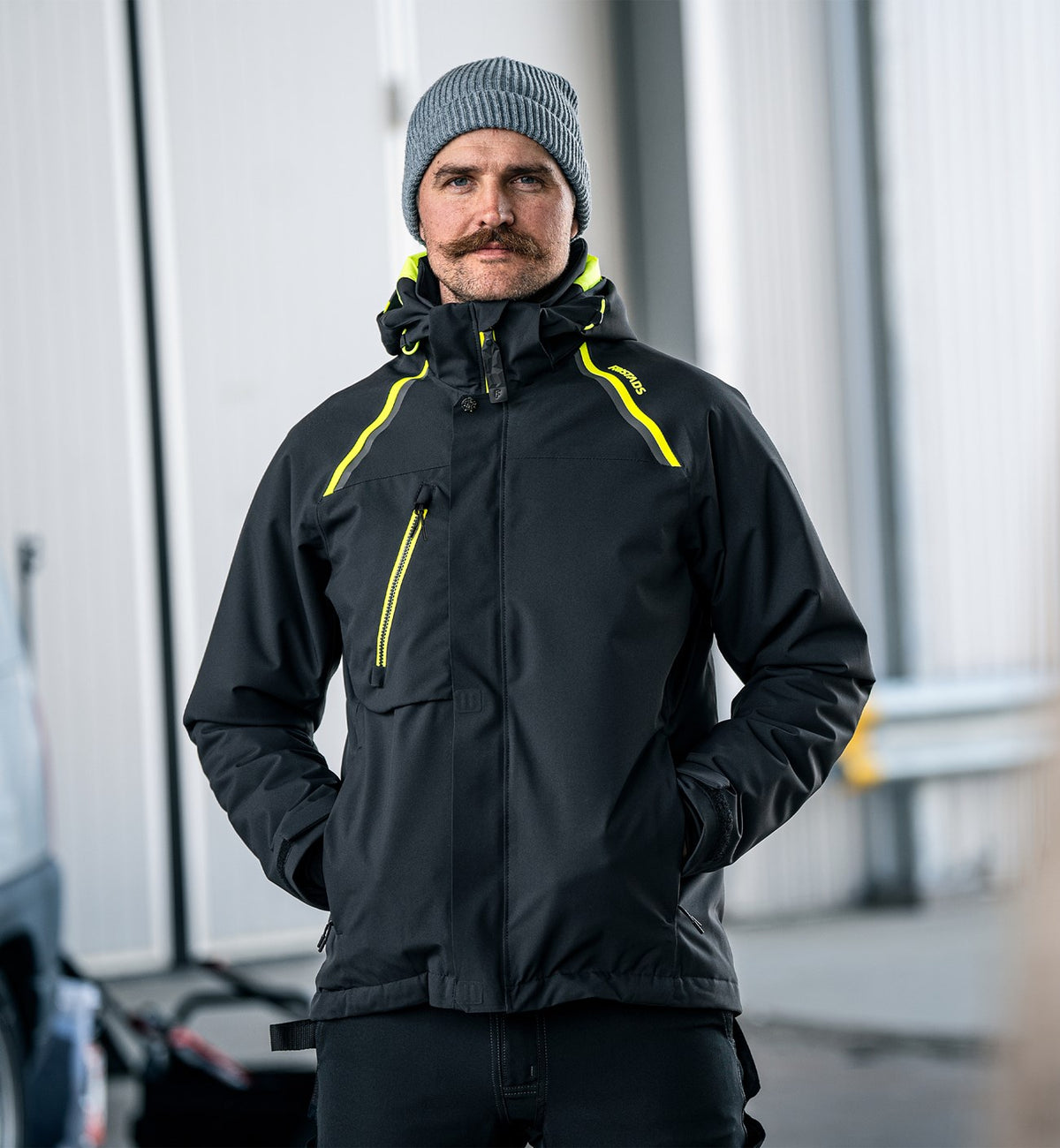 PrimaLoft® stretch talvitakki – 4873 GLPS - Musta