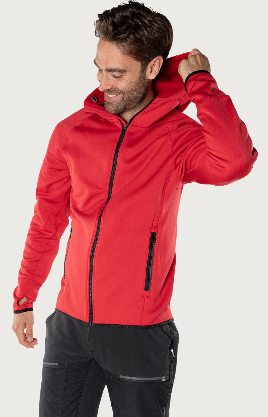 Calcium Polartec® power stretch huppari - Punainen