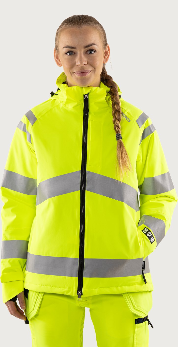 Naisten huomiotalvitakki, luokka 3 – 4683 GLPS - Neonkeltainen