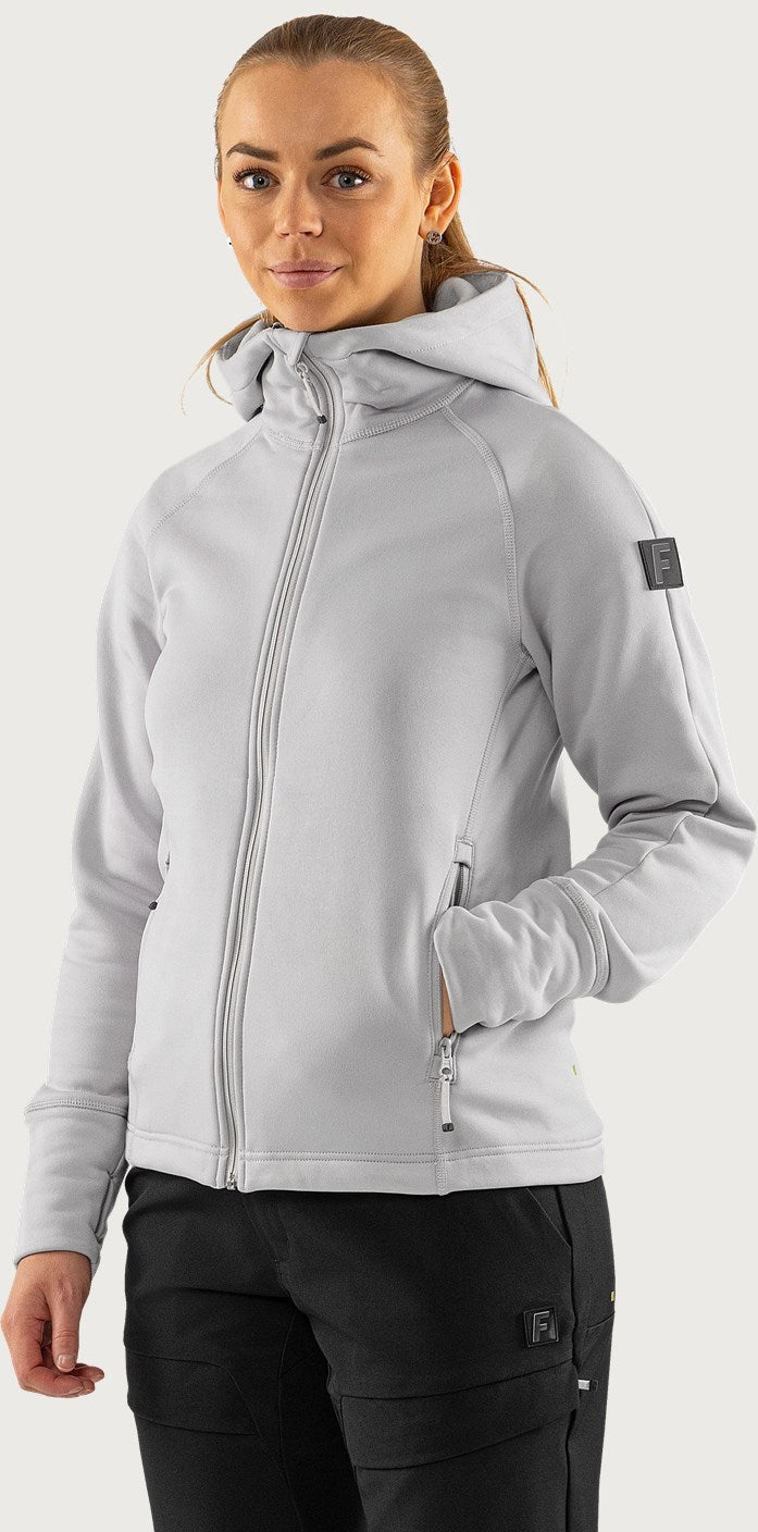 Cobalt Polartec® power stretch® huppari naisten - Vaaleanharmaa