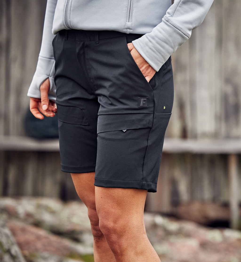 Zircon outdoor stretch shortsit naisten - Musta