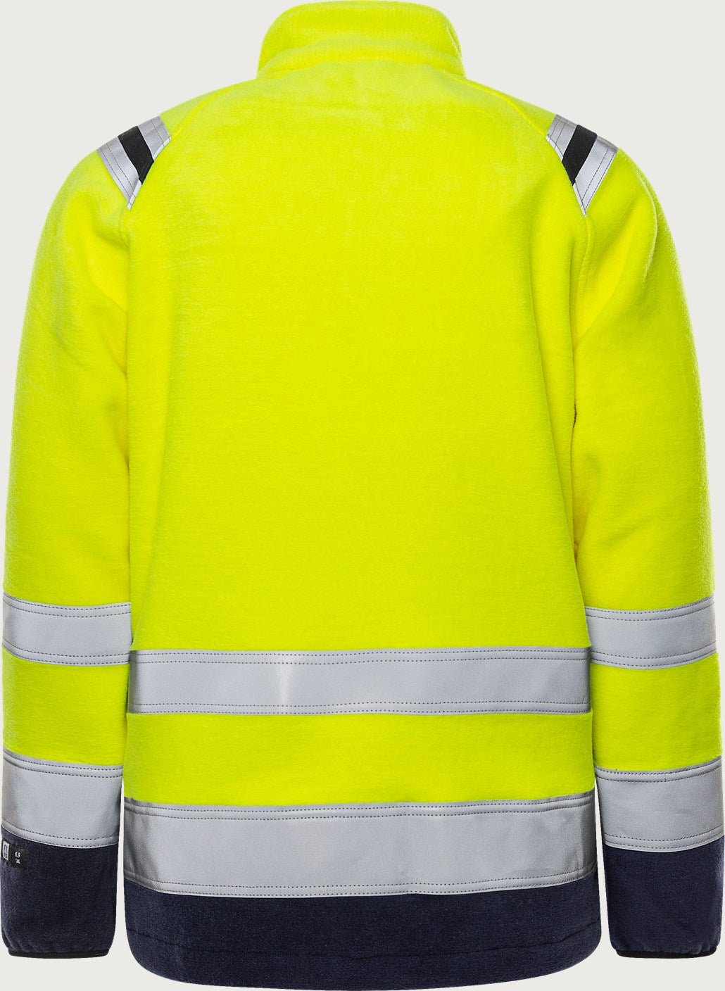 Palosuojattu huomiofleecetakki, luokka 3 – Flamestat 4063 ATF - Neonkeltainen/Tummansininen