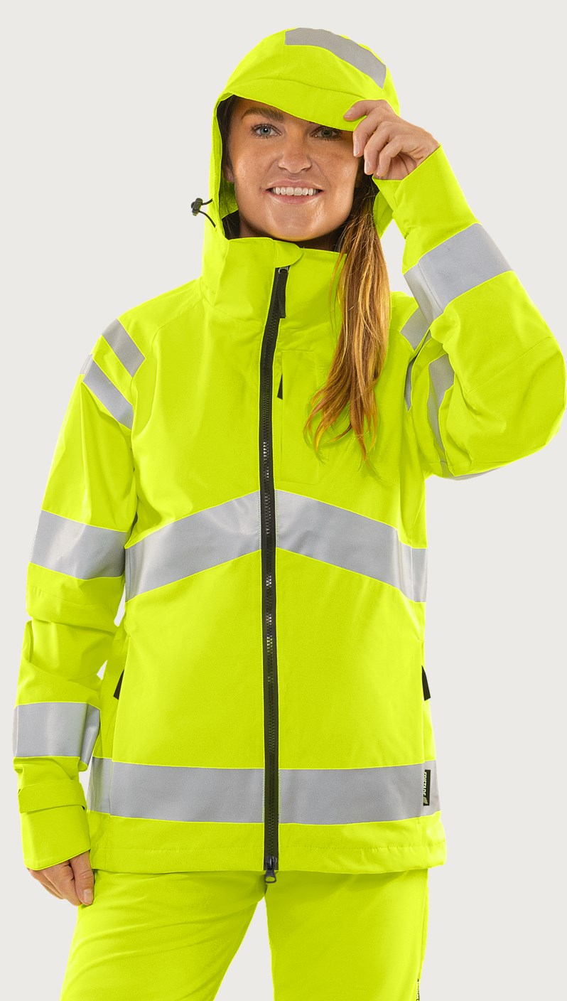 Naisten huomiokuoritakki, luokka 3 – 4681 GLPS - Neonkeltainen