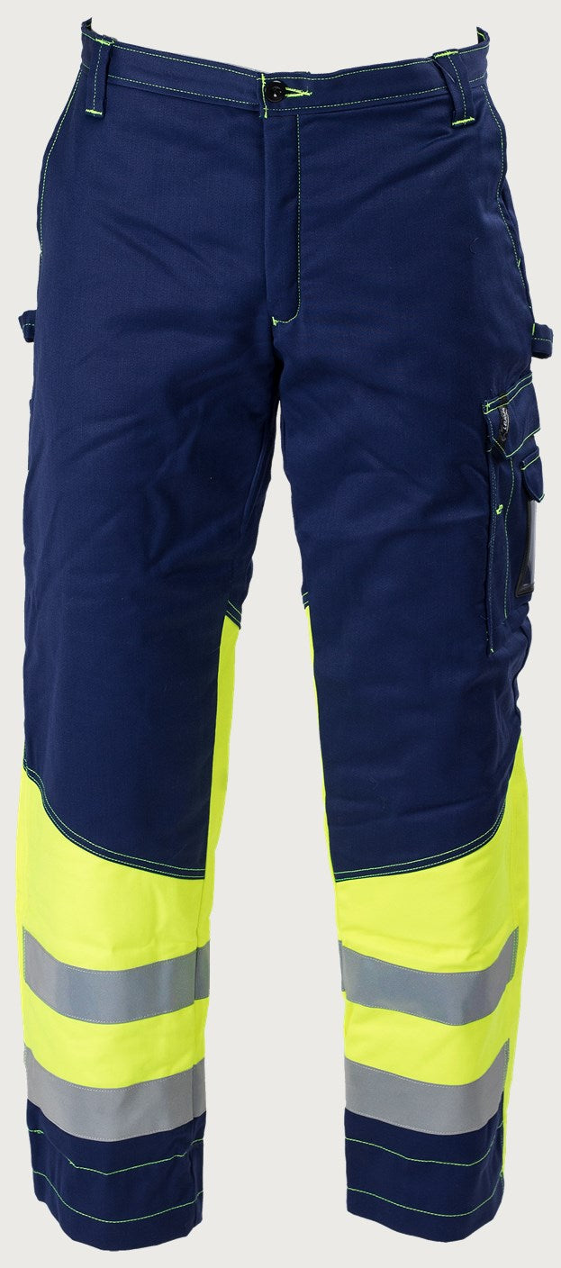 Talvihousut HiVis FR 1.0 - Tummansininen/ keltainen