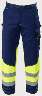 Talvihousut HiVis FR 1.0 - Tummansininen/ keltainen