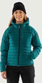 Atmos Primaloft® hupullinen toppatakki naisten - Petrooli