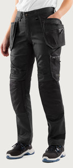 Naisten rakentajan stretch housut – 2901 GWM - Musta