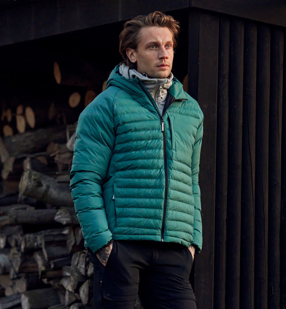 Atmos Primaloft® hupullinen toppatakki - Petrooli