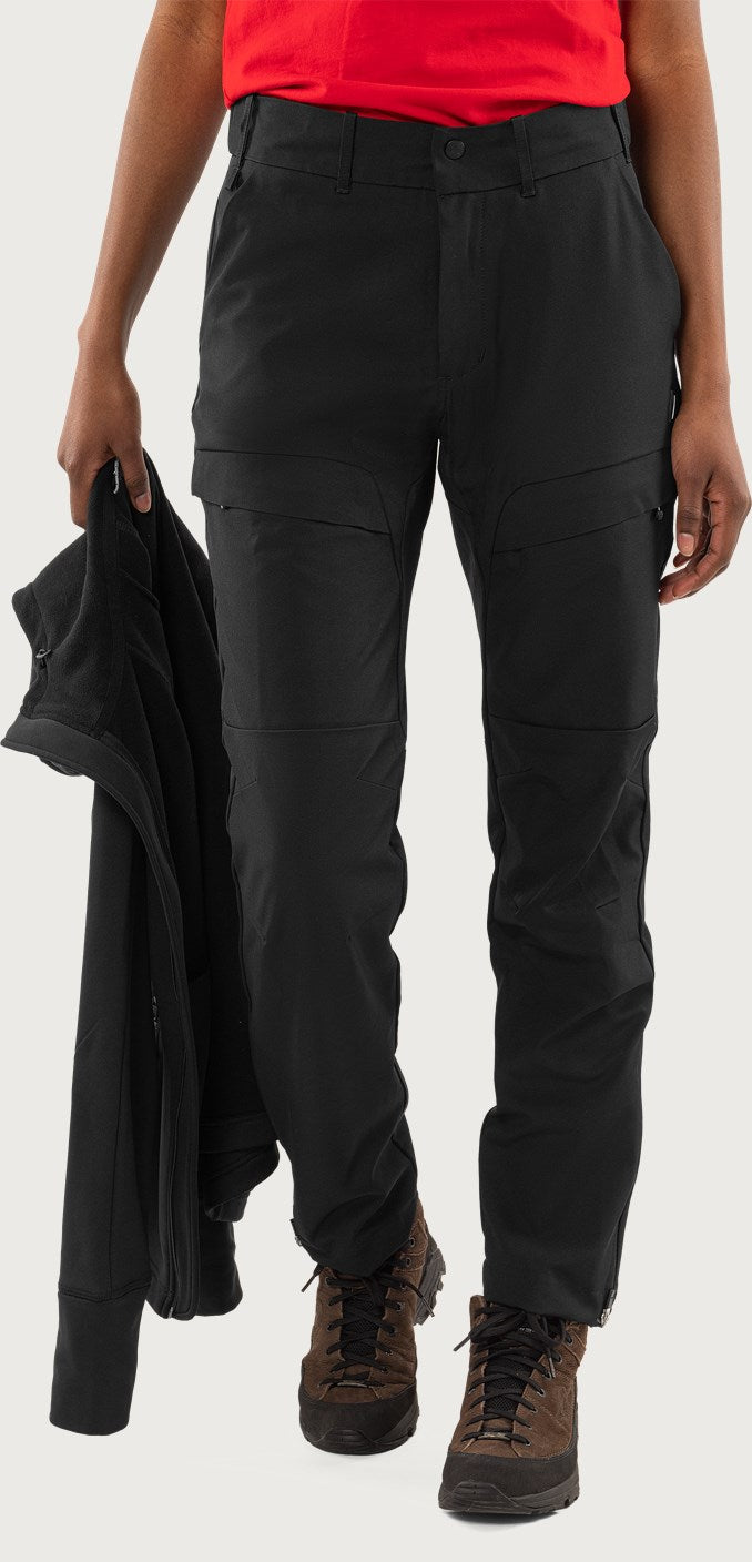 Zircon outdoor stretch housut naisten - Musta