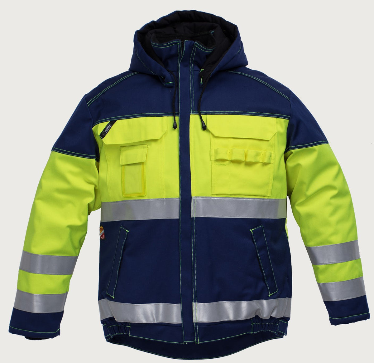 Talvitakki HiVis FR 1.0 - Keltainen/ tummansininen