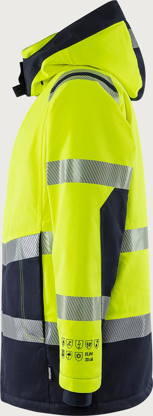Palosuojattu huomiotalviparka, luokka 3 – Flamestat Airtech® 4086 ATHR - Neonkeltainen/Tummansininen