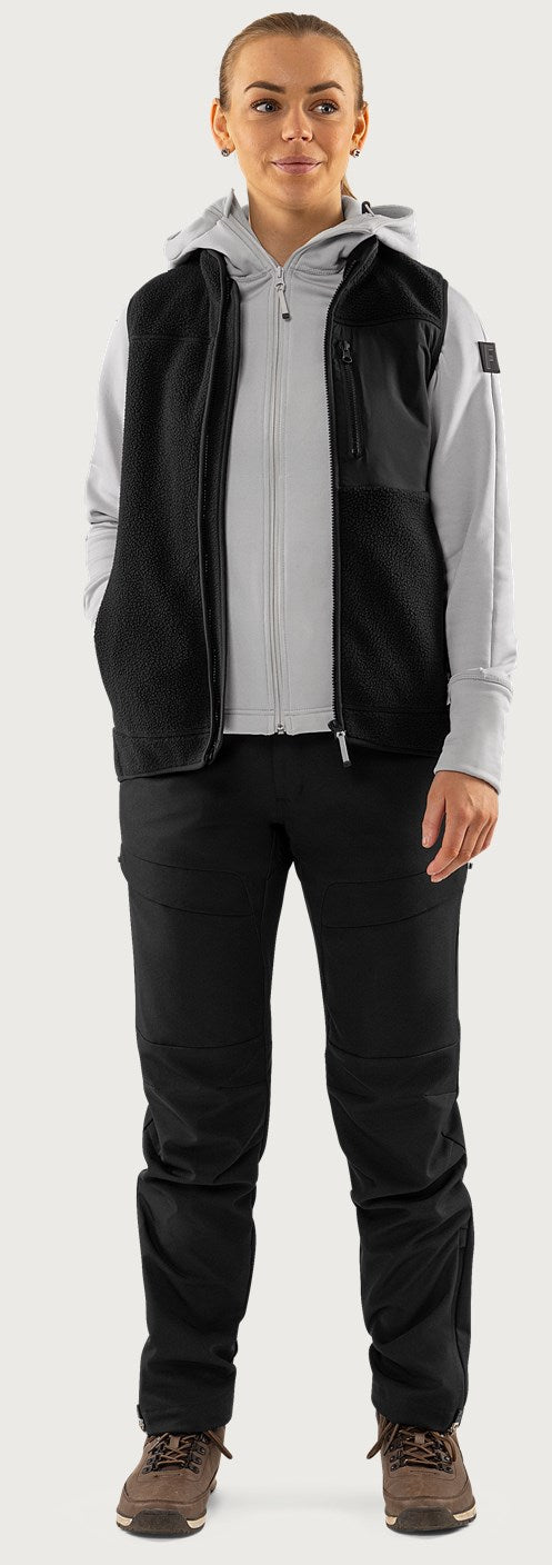 Cobalt Polartec® power stretch® huppari naisten - Vaaleanharmaa