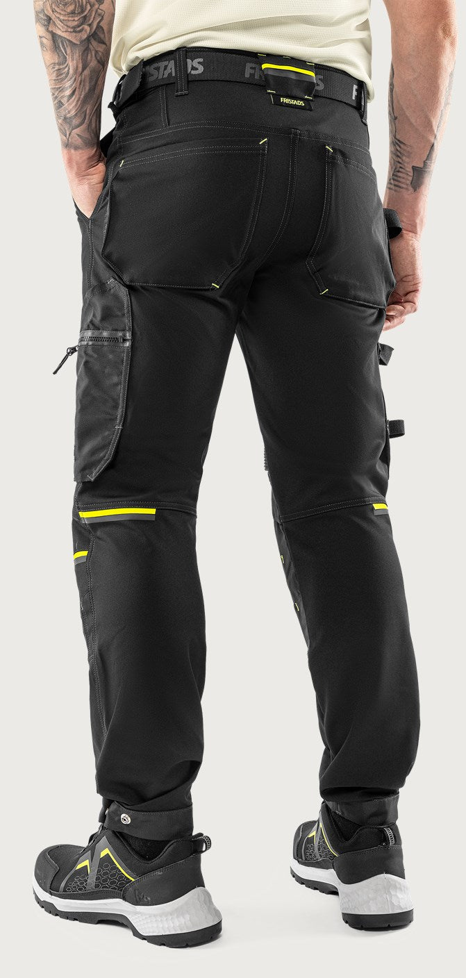 Rakentajan stretch housut – 2800 GSTT - Musta