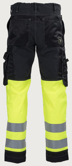 Housut HiVis 3.0 Stretch - Musta/ keltainen