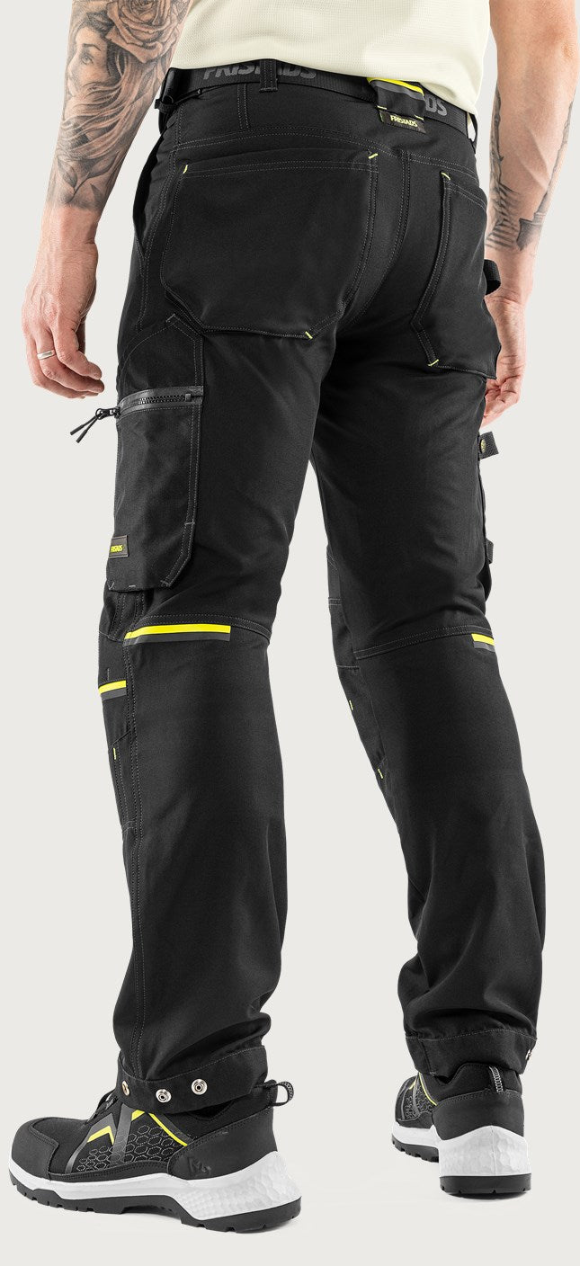 Rakentajan stretch housut – 2801 GHST - Musta