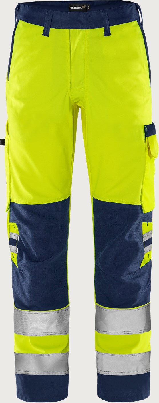 Huomiohousut, luokka 2 – Green 2651 GPLU - Neonkeltainen/Tummansininen