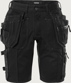 Naisten rakentajan stretch shortsit – 2527 GCYD - Musta