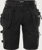 Rakentajan stretch shortsit – Green 2532 GCYD - Musta