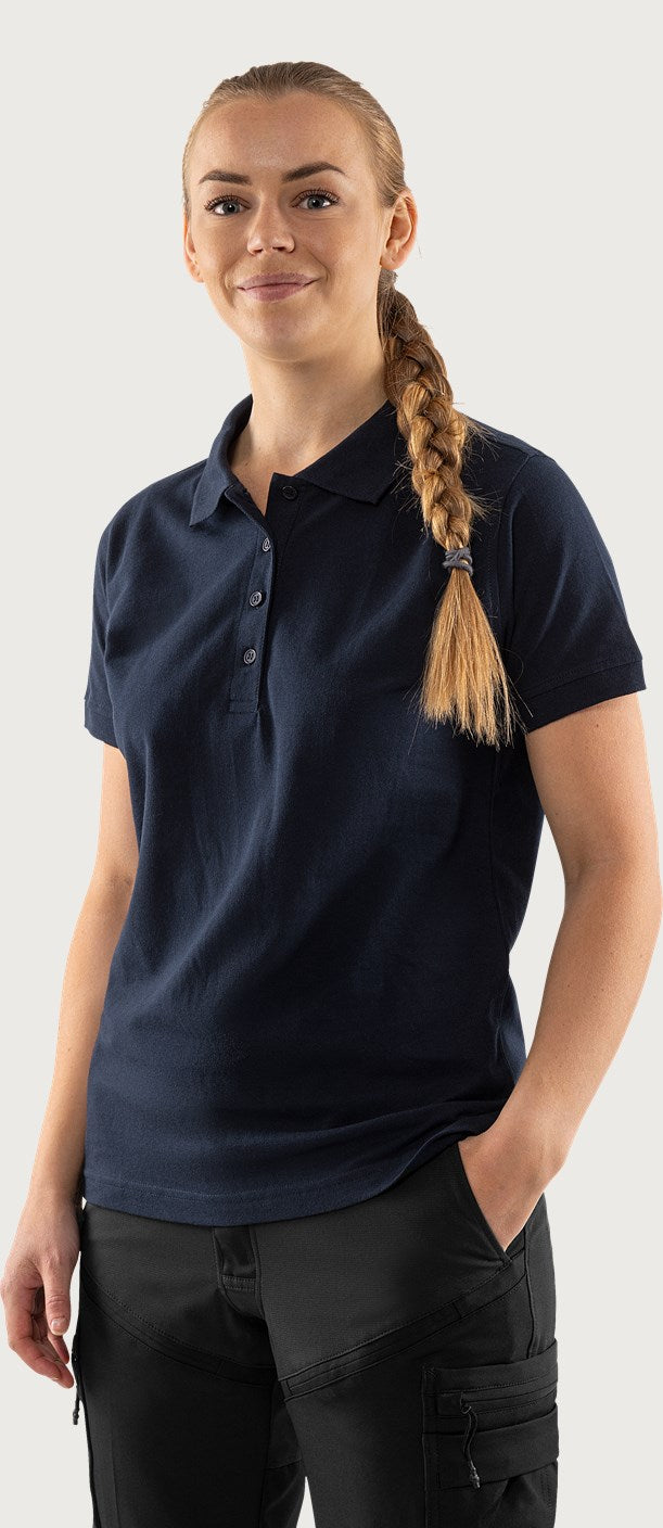 Naisten heavy pikeepaita – 1723 PIQ - Navysininen