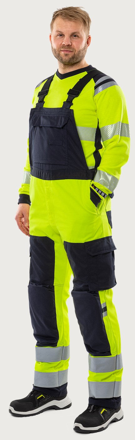 Palosuojattu stretch huomioavohaalari, luokka 2 – Flamestat 1169 ATHF - Neonkeltainen/Tummansininen