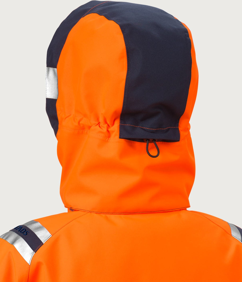 Huomiokuoritakki, luokka 3 – GORE-TEX 4988 GXB - Neonoranssi/Tummansininen