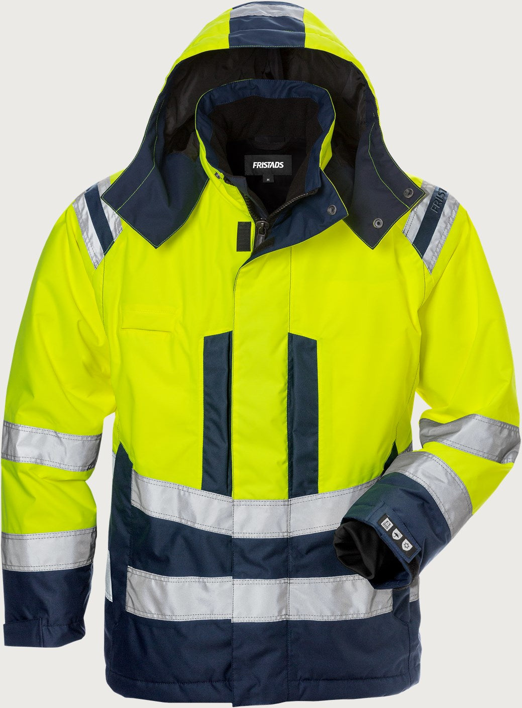 Naisten huomiotalvitakki, luokka 3 – Airtech® 4037 GTT - Neonkeltainen/Tummansininen