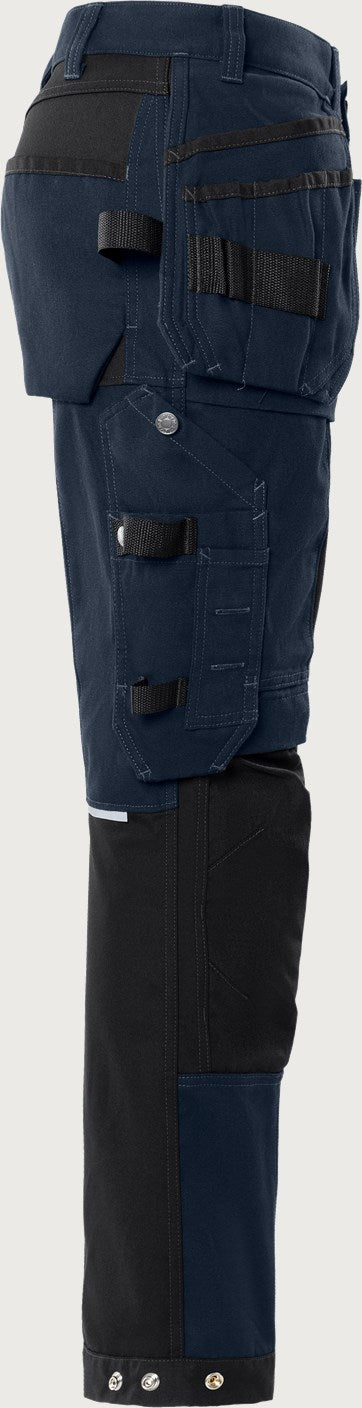 Rakentajan stretch housut – Green 2530 GCYD - Navysininen