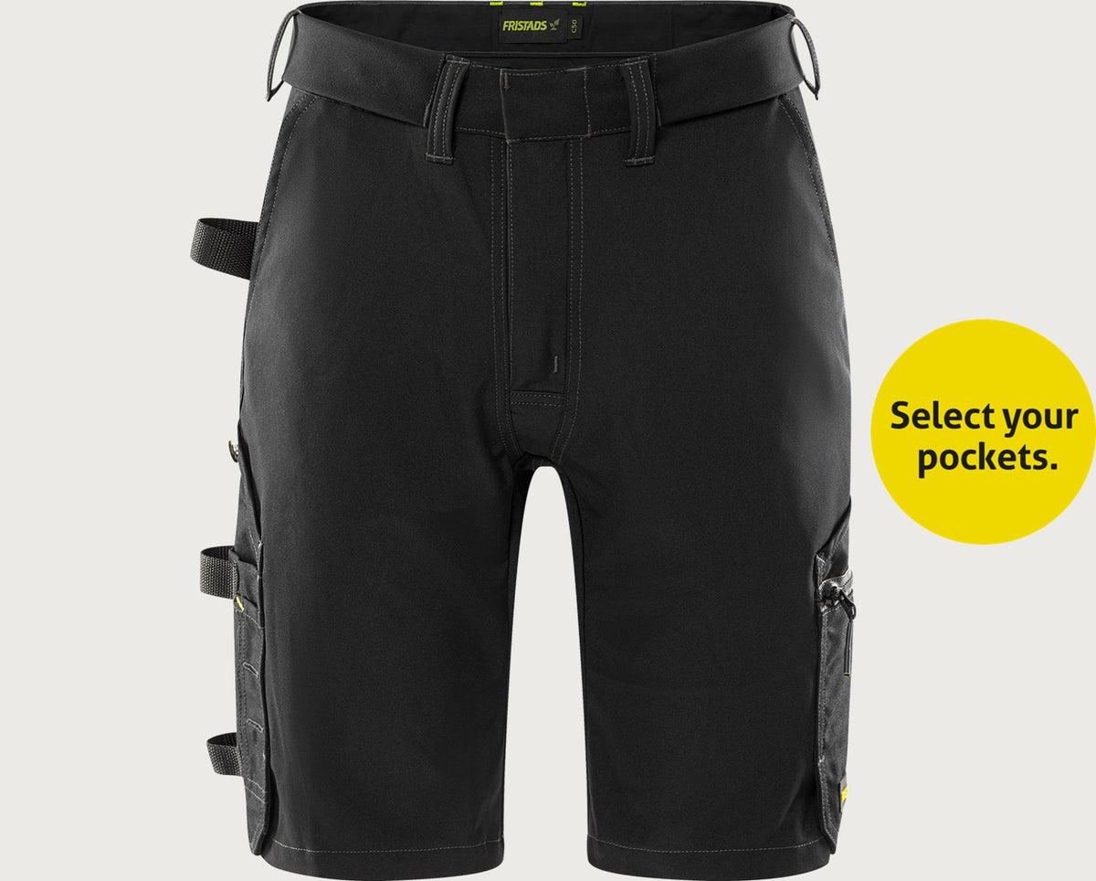 Flex rakentajan stretch shortsit – 2803 GHST - Musta