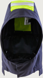 Palosuojattu softshell huppu – Flamestat 9155 FSS - Neonkeltainen/Tummansininen