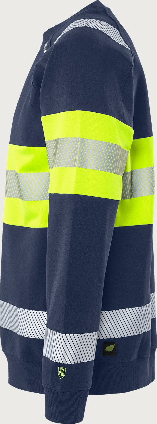Huomiocollegepaita, luokka 1 – 7530 GKC - Neonkeltainen/Tummansininen