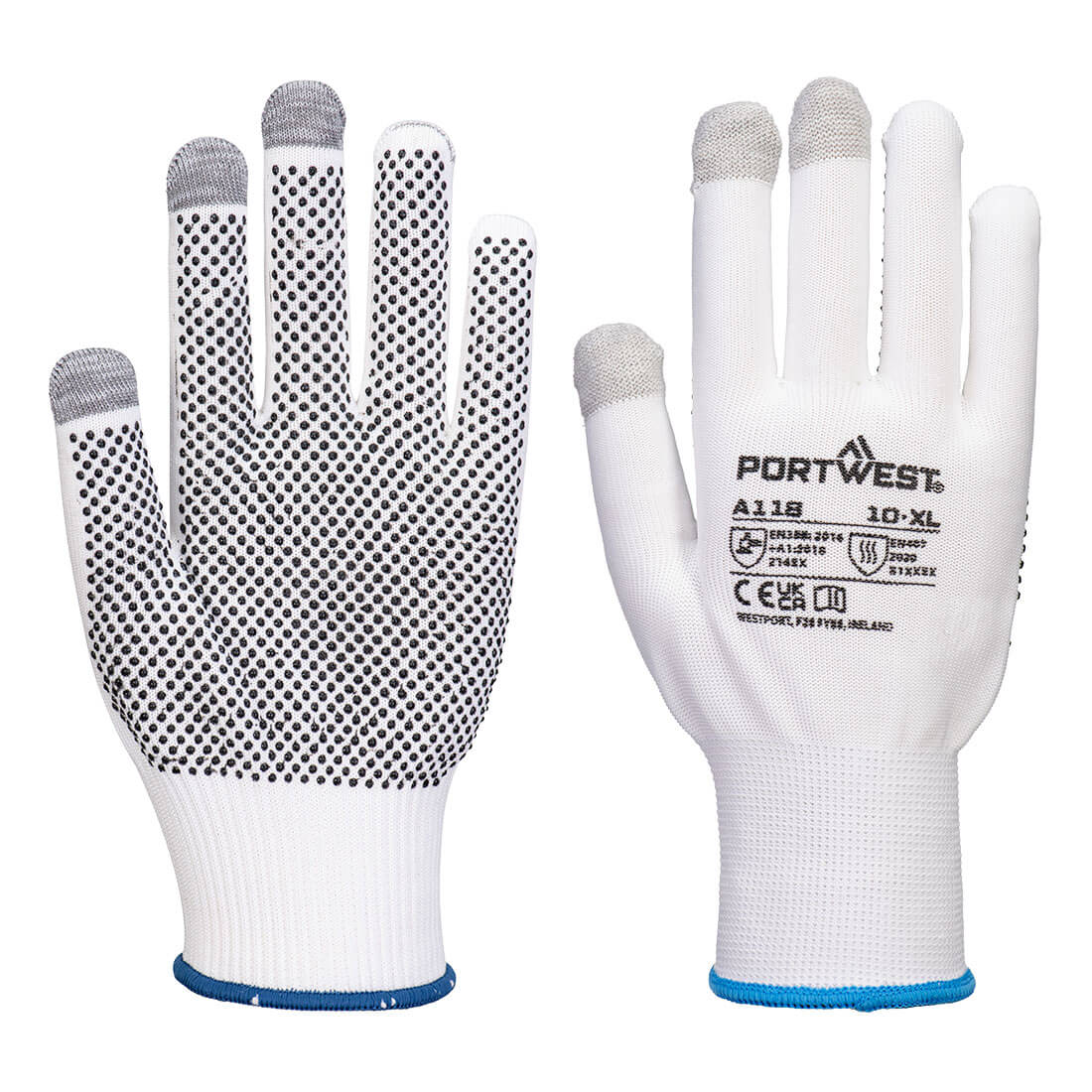 Grip 13 PVC-pilkullinen kosketusnäyttökäsine 12kpl pakkaus