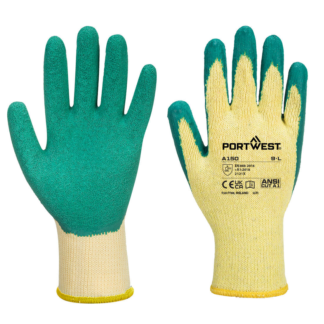 Perinteinen-Grip-käsine-Latex - Vihreä